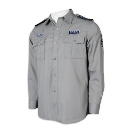 SE062 製作長袖保安制服恤衫 保安制服製衣廠 SE062 製作長袖保安制服恤衫 保安制服製衣廠